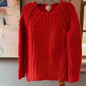 Wilfred Le FOU Crew Neck Sweater oversized size XS. Alpaca poly wool blend